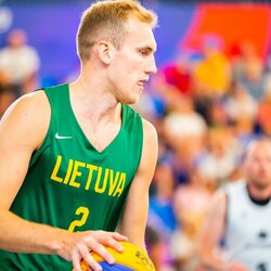 Lietuvos 3x3 krepšinio rinktinė Europos žaidynėse | Kipro Štreimikio nuotr. 2