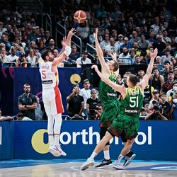 Lietuva – Ispanija rungtynių akimirka | FIBA nuotr. 5