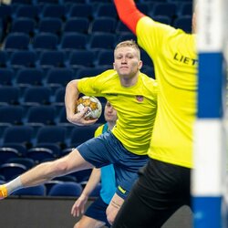 Lietuvos rankinio rinktinės treniruotė | rankinis.lt nuotr. 2