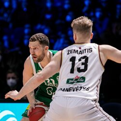 „Žalgiris“ – „Lietkabelis“ rungtynių akimirka | Pauliaus Peleckio / BNS foto nuotr. 1