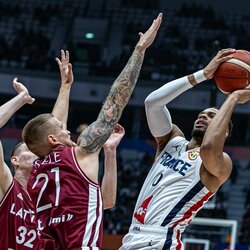 Prancūzija - Latvija rungtynių akimirka | FIBA nuotr. 2