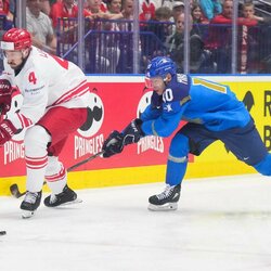 Kazachstanas – Lenkija rungtynių akimirka | IIHF nuotr. 6