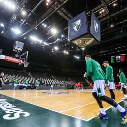 „Žalgiris“ – „Olympiacos“ rungtynių akimirka | Eriko Ovčarenko / BNS foto nuotr. 2