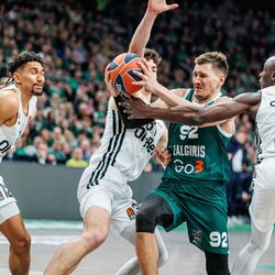 „Žalgiris“ – „Paris“ rungtynių akimirka | Eriko Ovčarenko / BNS foto nuotr. 5