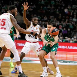 „Žalgiris“ – „AS Monaco“ rungtynių akimirka | Eriko Ovčarenko / BNS foto nuotr. 1