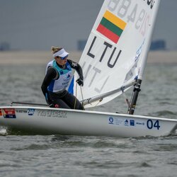 Viktorija Andrulytė pasaulio buriavimo taurės etape | Aistės Ridikaitės nuotr. 5