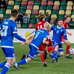 Lietuva – Farerų salos rungtynių akimirka l Irmanto Gelūno/BNS Foto nuotr. 4