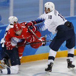 Olimpinių atletų iš Rusijos ir JAV rinktinių rungtynės | Scanpix nuotr. 6