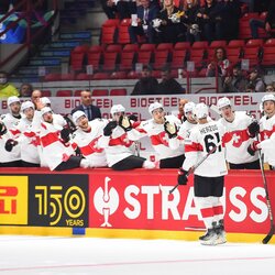 Danija – Šveicarija rungtynių akimirka | IIHF nuotr. 5
