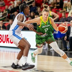 Lietuvių ir azerbaidžaniečių rungtynės l Irmanto Gelūno/BNS Foto nuotr. 6