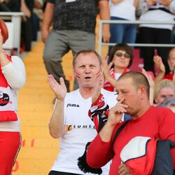 Futbolo sirgaliai „Sūduvos“ ir „Maccabi“ rungtynėse Mariaus Vizbaro / BNS foto nuotr. 6