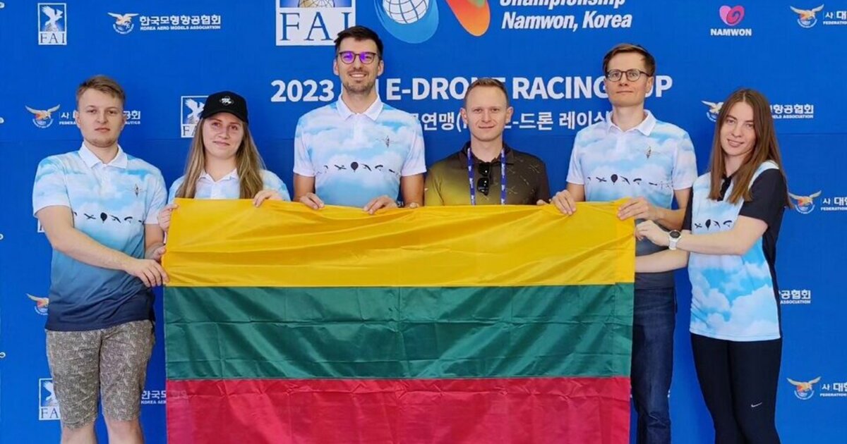 I lituani hanno fatto il loro debutto al World Drone Racing Championship