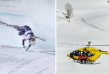 Ką žinome apie Lindsey Vonn gelbėjimą kalnuose? Sraigtasparnio įgulos komentarai, perskraidinimas į kitą ligoninę, palaikymo žinutė ore ir dar viena operacija