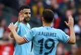 R.Mahrezas pelnė „hat-tricką“, o „Man City“ užtikrintai žengė į FA taurės finalą 