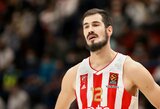 „Crvena Zvezda“ klubui Eurolyga skyrė 50  tūkst. eurų baudą