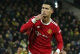 Sėkmingai 11 m baudinį realizavęs C.Ronaldo padovanojo „Man Utd“ pergalę prieš „Norwich City“