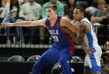 Ą.Tubelis prie „76ers“ pergalės Las Vegase prisidėjo tritaškiu