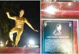 Naujoji C.Ronaldo statula Indijoje sukėlė dviprasmiškas reakcijas