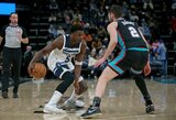 „Timberwolves“ užtikrintai susitvarkė su „Grizzlies“