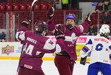 Latviai nušlavė norvegus ir žengė į pasaulio jaunimo čempionato ketvirtfinalį