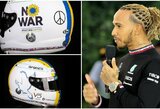 L.Hamiltonas prieš sezono startą nusprendė pasikeisti pavardę, specialus S.Vettelio šalmas sukėlė skandalą