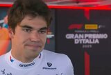 Absurdiškiausias „Formulės 1“ sezono interviu: Strollo atsakymai užtruko...10 sekundžių