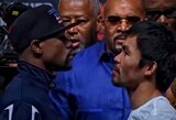 Floydas Mayweatheris patvirtino: ilgai lauktas revanšas prieš Manny Pacquiao bus tik parodomoji kova