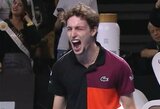 U.Humbertas savų žiūrovų akivaizdoje laimėjo ATP 250 turnyrą, F.Fognini stebuklai baigėsi pusfinalyje