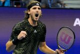 S.Tsitsipas antrus metus iš eilės pasiekė „US Open“ trečią ratą