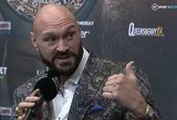 Su D.Chisora susipykęs T.Fury paaiškino, kokiu atveju grįžtų kautis su O.Usyku