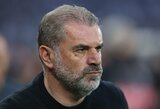 Į Europos lygos finalą su „Tottenham“ patekęs Ange Postecoglou: „Kam rūpi, kad mes stringame „Premier“ lygoje?“