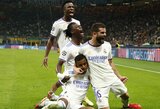 „Real“ 89-ąją minutę išplėšė dramatišką pergalę Čempionų lygos rungtynėse prieš „Inter“ futbolininkus 