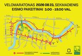 Artėja „Velomaratono“ startas: kur Vilniuje bus ribojamas eismas?