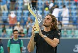 S.Tsitsipas Abu Dabyje laimėjo 250 tūkst. JAV dolerių, C.Alcarazas neprilygo ir C.Ruudui