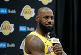 LeBronas praleido pirmąją „Lakers“ treniruotę