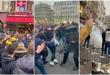 Girti „Chelsea“ fanai skandavo R.Abramovičiaus pavardę ir susirėmė su Prancūzijos riaušių policija