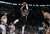 „Bucks“ pergalės fone - kuriozas dėl apribotų Giannio minučių