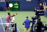 „US Open“ turnyre – aikštę palikti grasinęs G.Monfilsas, pasakiškas C.Ruudo smūgis ir U.Humberto fiasko