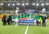 Dviejų įvarčių persvarą išbarstęs „Žalgiris“ po baudinių serijos triumfavo LFF Supertaurėje