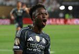 Viniciaus Junioro vedamas „Real“ užtikrintai įveikė „Salzburg“, paaiškėjo visos aštuntfinalio poros