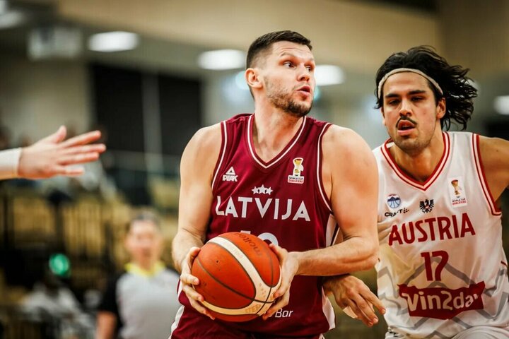 Austrai nesukėlė didelių sunkumų Latvijos krepšininkams