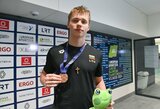 Rekordą pagerinęs Tajus Juška iškovojo Europos jaunimo plaukimo čempionato sidabrą