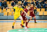Lietuvos ir Latvijos moterų futsalo rinktinės sužaidė lygiosiomis