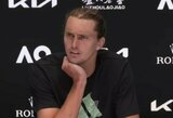 A.Zverevas paaiškino, kas jam nutiko pusfinalyje: „Susirgau po mačo su Alcarazu ir nebeturėjau jėgų“