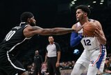 „76ers“ be J.Embiido pagalbos pateko į Rytų pusfinalį