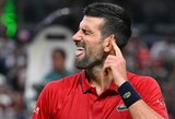 Po „Žalgirio“ rungtynių į Rijadą išskridęs Djokovičius neprilygo Sinneriui