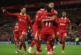 Dominavęs „Liverpool“ nugalėjo „Man City“, P.Guardiola po rungtynių rodė šešių „Premier“ lygos titulų ženklą