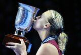 Kremliaus taurę laimėjusi estė kils į rekordines aukštumas WTA vienetų reitinge