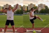 Kristjanas Čehas nustebino: pasuko į rutulio stūmimo sektorių ir tapo Slovėnijos vicečempionu