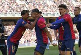 2 įvarčių deficitą panaikinusi „Barcelona“ 98-ąją minutę išplėšė pergalę prieš „Celta Vigo“ 